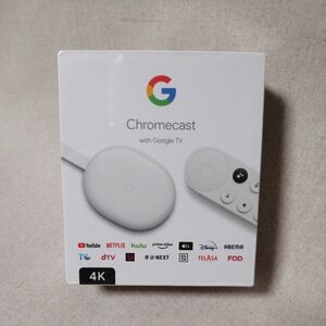 新品　Chromecast with Google TV 4K　ホワイト　グーグル　クロームキャスト