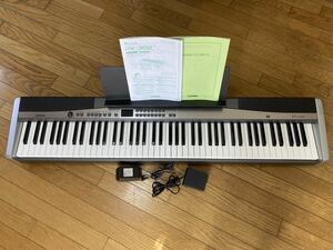 楽器 電子ピアノ Privia カシオPx-300 中古動作品 譜面立て ペダル ACアダプタ 取扱説明書、楽譜付き