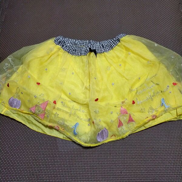 パーティーピック　チュール　スカート　120cm　黄色　女の子