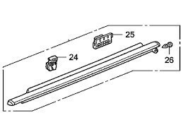 ★希少 レア★ホンダ 純正 未使用品★HONDA S2000 AP1 モールディング ASSY R ドアー 右のみ MOLDING DOOR★メーカー在庫残り僅か　