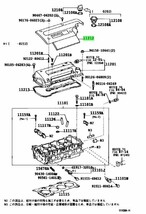 トヨタ シリンダヘッド カバー ＭＲＳ ZZW30 NO.2 COVER CYLINDER HEAD NO.2 Genuine 1ZZFE 2002/08- 純正 JDM OEM 未使用 メーカー純正品_画像2