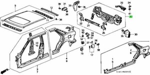 ホンダ E-MA2 コンチェルト リアパネルCOMP PANEL COMP. RR.GenuineZC MT JX-I HONDA 純正 JDM OEM メーカー純正品