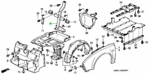 ホンダ ABA-NA2 NSX SST ホールド プレートASSY PLATE SST HOLD GenuineC32B MT HONDA 純正 JDM OEM メーカー純正品