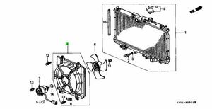 ホンダ E-CD6 アコード シュラウドCOMP SHROUD COMP GenuineH22A MT SIR HONDA 純正 JDM OEM メーカー純正品