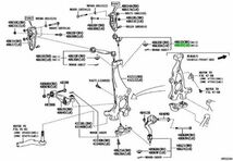 レクサス LS460 460L フロントサスペンション アッパーアーム 左 Front Upper Control Arm LH Genuine 純正 JDM OEM メーカー純正品 TOYOTA_画像2