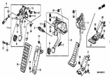 ホンダ ABA-FD2 CIVIC 4D プレートCOMP フットレスト ×1 COVER PLASTIC K20A MT TYPE R HONDA 純正 JDM OEM メーカー純正品_画像2