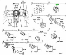 トヨタ ランドクルーザー 90 100 Lexus LX470 ディファレンシャルロックスイッチ Switch Differential Lock Genuine TOYOTA JDM OEM 未使用_画像2