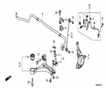 ホンダ シビック フロントスタビライザーリンク 左右 Link LR SET Front Stabilizer HONDA メーカー純正品 JDM OEM_画像3