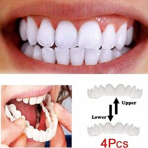 *1 jpy start * whitening Smile red a tooth make-up sticker . tooth temporary tooth instant red a top and bottom 1 pair 