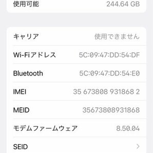 Apple iPhoneX 256GB A1902 NQC12J/A スペースグレイ docomo 利用制限〇 バッテリー最大容量86％ 240401SK100112の画像3