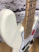 Squier by Fender Jazz bass Made in Indonesia スクワイヤ― ジャズベース 5弦ベース ソウフトケース付 ホワイト 白 240419SK320002_画像9