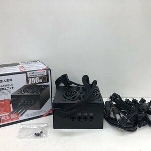 【ジャンク品】 玄人志向 ATX電源ユニット ARPW-BK750W/85+ プラグイン仕様 240409SK310464の画像1