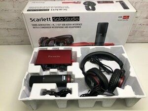 Focusrite Scarlett Solo Studio オーディオインターフェイス /マイク cm25 mk3/ ヘッドホン HP60 Mk3/セット 240410SK170213