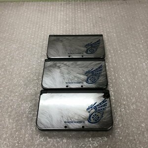 【ジャンク品】任天堂 Nintendo ニンテンドー NEW3DSLL RED-001 モンスターハンター4G 3点セット 初期化済220110SK430306