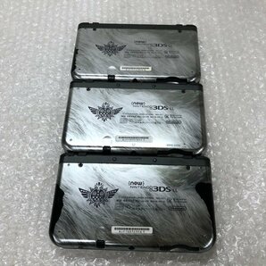 【ジャンク品】任天堂 Nintendo ニンテンドー NEW3DSLL RED-001 モンスターハンター4G 3点セット 初期化済220110SK430306の画像2