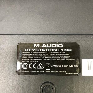M-AUDIO MIDIキーボード 2点まとめ売り KeyStation 61 MK3/KeyRig49 通電OK 動作未確認 240415SK100168の画像9