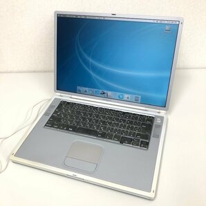 【ジャンク】Apple PowerBook G4 M5884 OS X 10.2.1/400MHz/512MB/30GB 240412SK390919の画像2