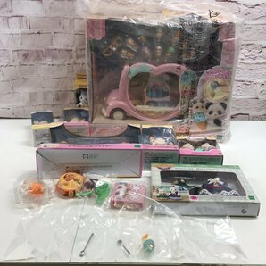 シルバニアファミリー グッズまとめ売り 森のお医者さん ハッピーアイスクリームワゴン マイルーム 家具 人形 他 240411SK010499の画像3