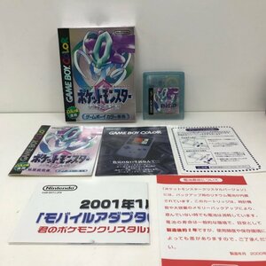 任天堂 ゲームボーイカラー専用ソフト ポケットモンスター クリスタルバージョン 箱説付き 240419RM440171