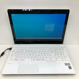 【ジャンク品】NEC LAVIE NS350/A Windows10 Core i3-5005U CPU 2.00GHz 4GB HDD 1TB 15インチ ホワイト BD-RE ノートPC 240319SK100509