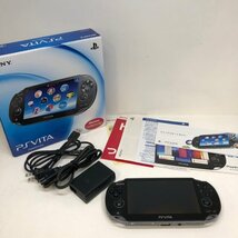 SONY PlayStation Vita PSVITA PCH-1100 3G/Wi-Fiモデル クリスタルブラック ヴィータ 焼け 240416SK370035_画像1