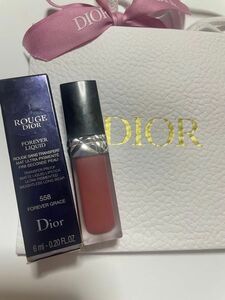 DIOR リップ 口紅　マットルージュ ディオール フォーエヴァー リキッド558 フォーエヴァー グレース 