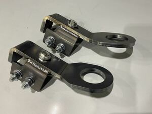 ①Jimny　JB64 JB74用ショートBumper対応　けん引フック　9mm リア用2個set高強度ボルトincluded無塗装品　牽引　