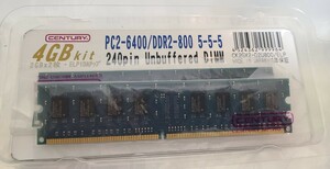 CENTURY メモリ PC2-6400 DDR2-800 2GB ×2 