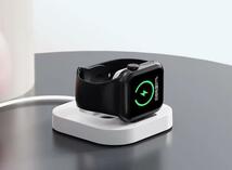 Apple Watch ワイヤレス アップルウォッチ 充電器 スタンド USB Type-C 接続 マグネット充電器 ワイヤレス充電 ホルダー 充電スタンド 薄型_画像3