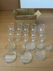 未使用品　IWAKI　PYREX　ビーカー　ペトリ皿　セット