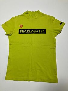 PEARLY GATES パーリーゲイツ　レディース　半袖モックネックシャツ　サイズ０