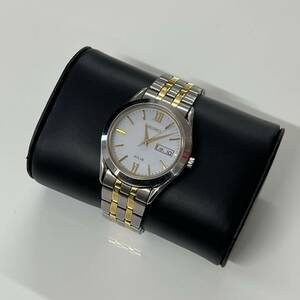 【送料無料】SEIKO セイコー ソーラー V158-0BA0 白文字盤 メンズ腕時計