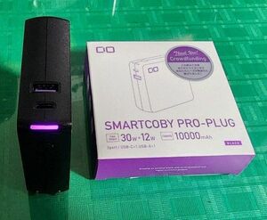 【中古】CIO モバイルバッテリー コンセントAC一体型　10000mAh PD 30W SMARTCOBY Pro PLUG