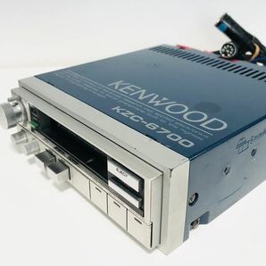 ★当時物★ KENWOOD ケンウッド カセットデッキ KZC-6700 旧車 昭和レトロ 希少品 通電のみ確認済 ジャンク品 の画像4