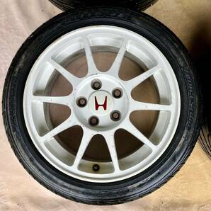 DC2、DB8 インテグラタイプR 98spec 純正 ホイール 4本 チャンピオンシップホワイト 16×7J＋50 PCD114.3・5H EK9,ZF12,DC5,EP3 流用の画像2