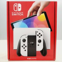 ☆【3】初期化済み Nintendo Switch/ニンテンドースイッチ 有機ELモデル ジョイコン ホワイト 同梱不可 1円スタート_画像1