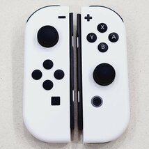 ☆【4】初期化済み Nintendo Switch/ニンテンドースイッチ 有機ELモデル ジョイコン ホワイト 同梱不可 1円スタート_画像5