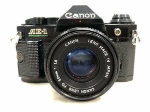 ◇ジャンク CANON AE-1 PROGRAM フィルムカメラ / FD 50mm レンズ セット キャノン 同梱不可　1円スタート