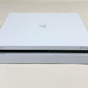 △【11】初期化済み SONY PS4slim CUH-2000A グレイシャーホワイト 500GB 同梱不可 1円スタートの画像3