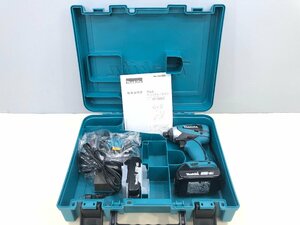 0[ unused goods ] Makita 18V rechargeable impact driver 1.5Ah set goods battery 2 piece * with charger TD146DWHX makita including in a package un- possible 1 jpy start 