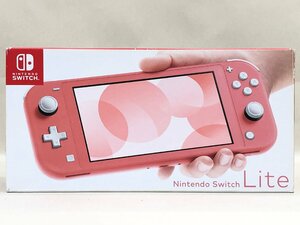 △【3】初期化済み Nitendo Switch Lite/スイッチライト コーラル 任天堂 ニンテンドー 同梱不可 1円スタート