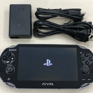 △【10】初期化済み SONY PSVITA PCH-1100 AA01 ジェット・ブラック ソニー 同梱不可 1円スタートの画像1