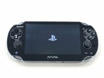 △【6】初期化済み SONY PSVITA PCH-1000 ZA01 クリスタル・ブラック ソニー 同梱不可 1円スタート_画像2