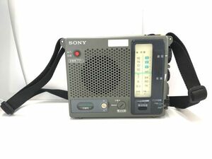 A244-I43-1873 SONY ソニー ICF-B100 FM/AMラジオ 防災ラジオ 通電確認済み