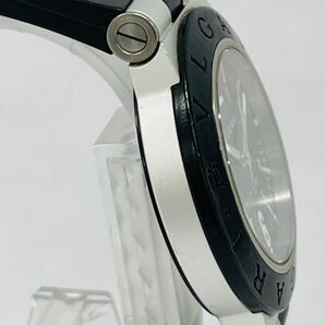 B213-W6-1480 ◎ BVLGARI ブルガリ AL 38 TA ALUMINIUM L56588 メンズ 自動巻き デイト 腕時計 稼働の画像5