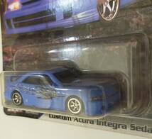 ミニカー HotWheels FAST&FURIOUS Custom Acura Integra Sedan GSR カスタム アキュラ インテグラ セダン_画像3