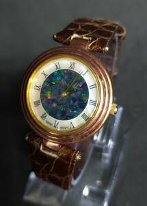 腕時計 Pearlight Australia OPAL watch オパール＆シェル文字盤 クォーツ 稼働品 パーライト