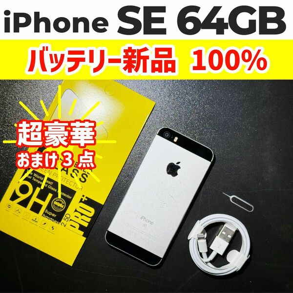 iPhone SE 初代 第1世代 64GB SpaceGray スペースグレイ SIMフリー H52