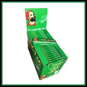 Zig Zag GREEN ジグザグ グリーン ペーパー 30個セット   手巻き タバコ 煙草 ローリング スモーキング 喫煙具 B523の画像2