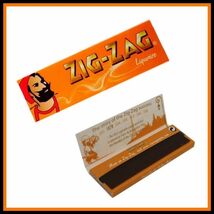 Zig Zag LIQUORICE ジグザグ リコリス ペーパー 100個セット 　　手巻き タバコ 煙草 ローリング スモーキング 喫煙具 B536_画像3